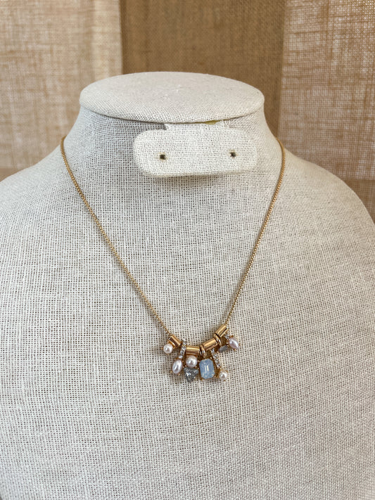 Pearl & Rhinestone Necklace