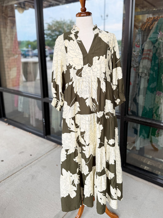 Lilibeth Printed Midi Dress