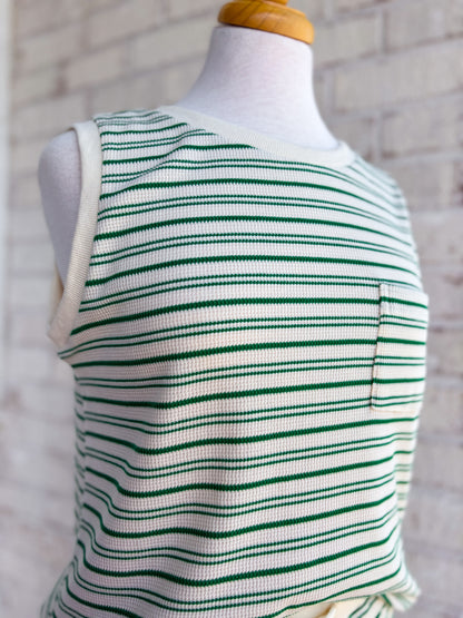 Ridge Knit Shorts Set
