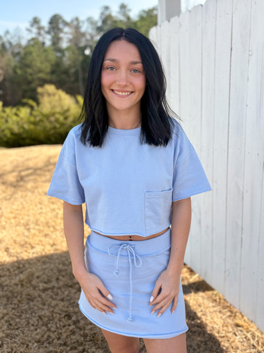 Cropped Top & Skort Set