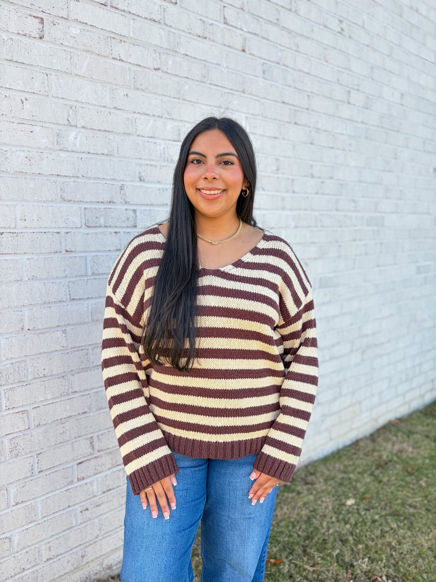 Ralph Striped Oversized Sweater