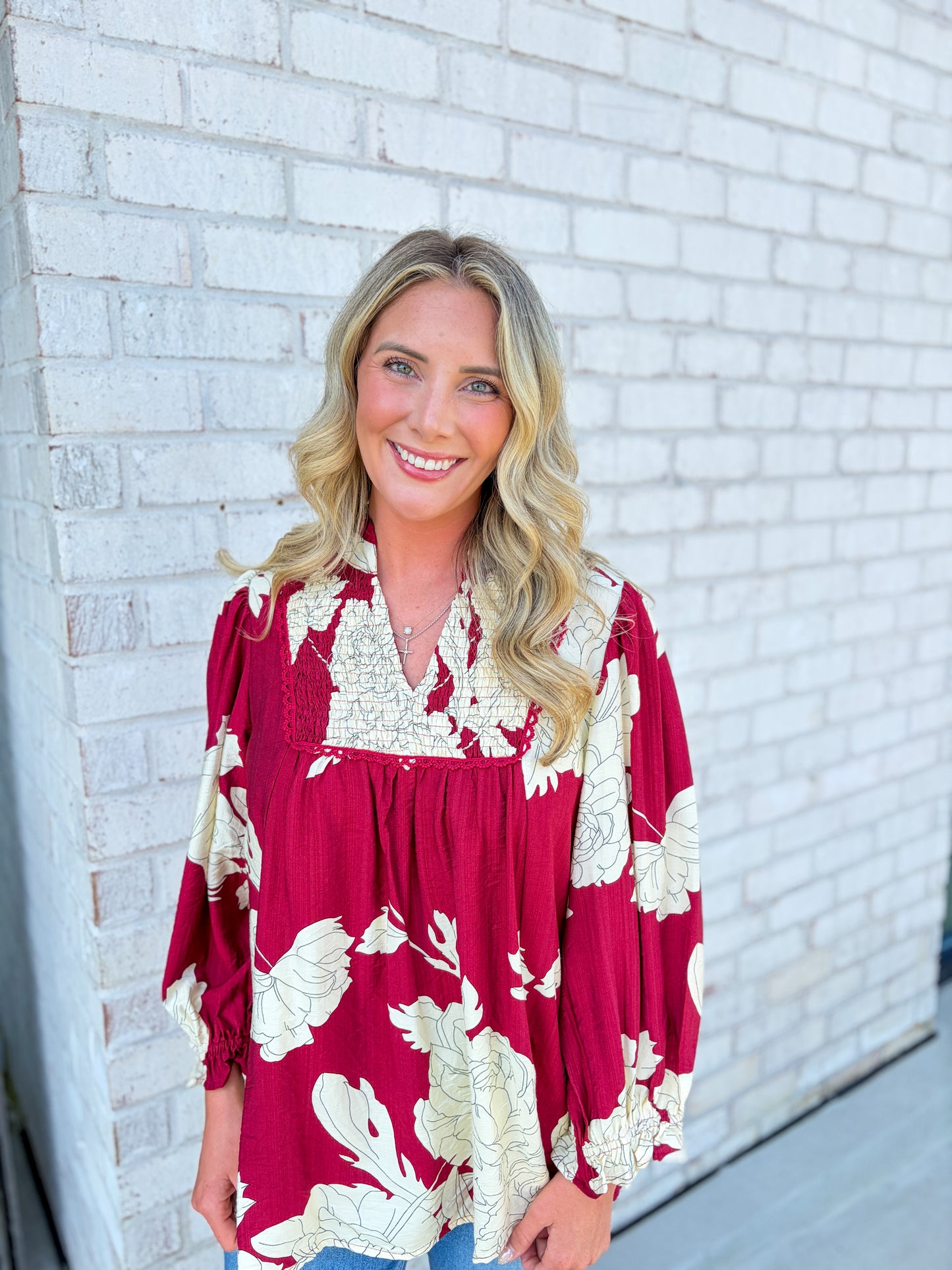 Pennie Ruffle Neck Blouse