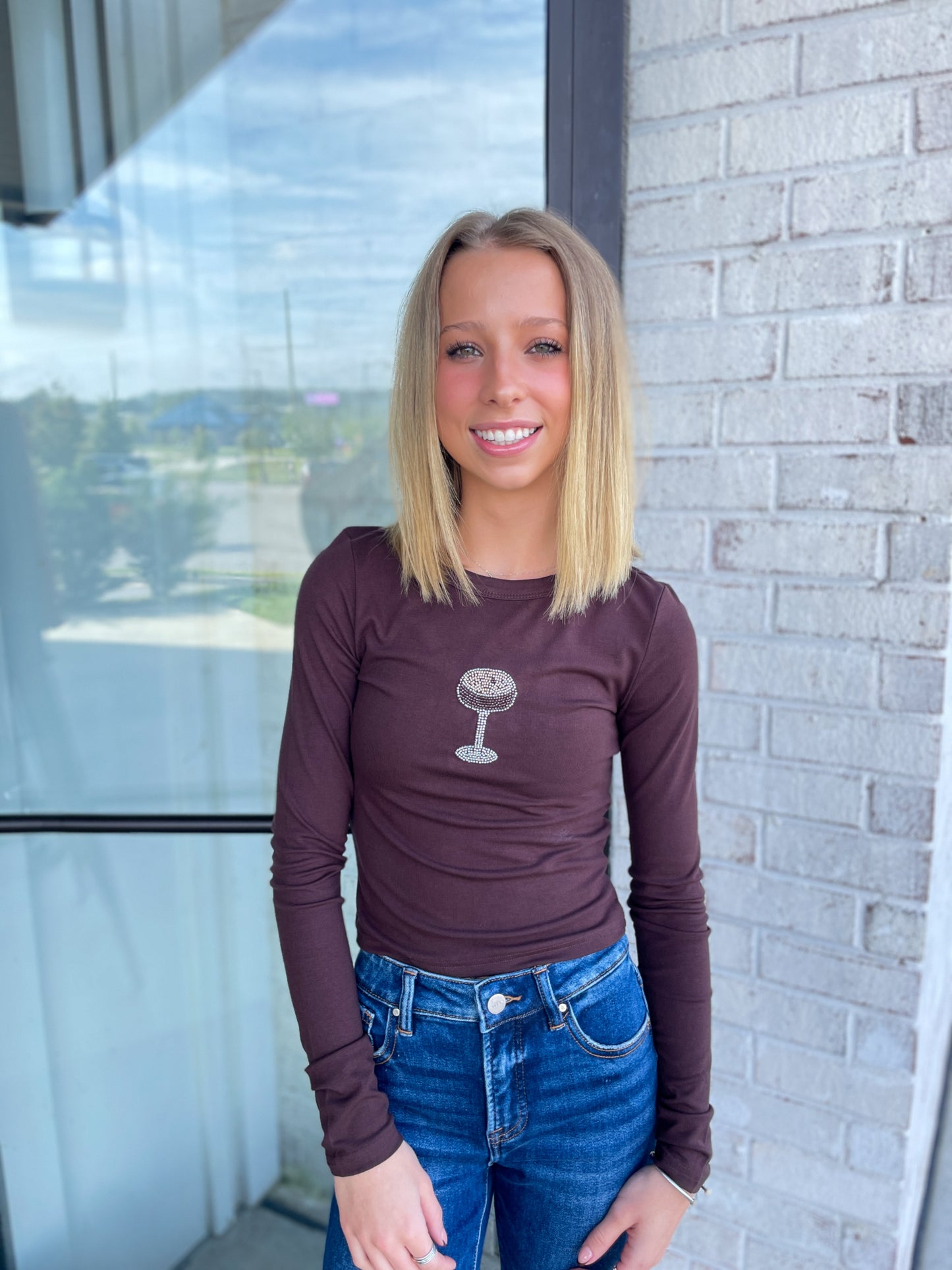 Espresso Martini Beaded Top