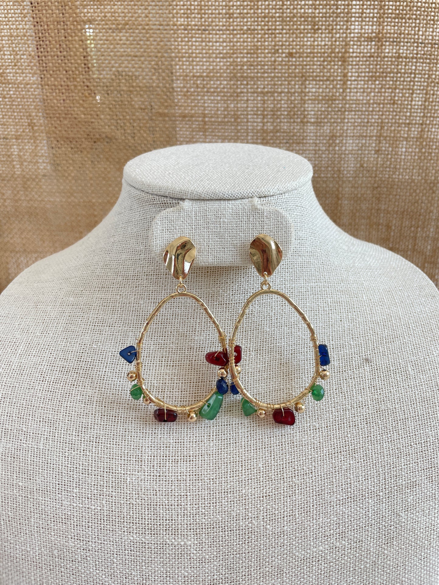 Natalie Oval Earrings
