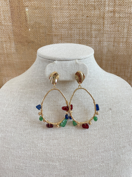 Natalie Oval Earrings