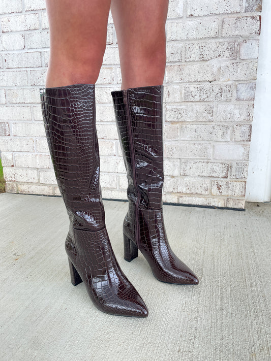 Martha Croc High Boot