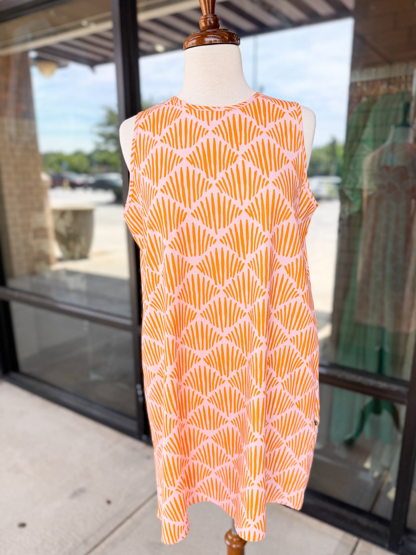 Printed Air Flow Mini Dress