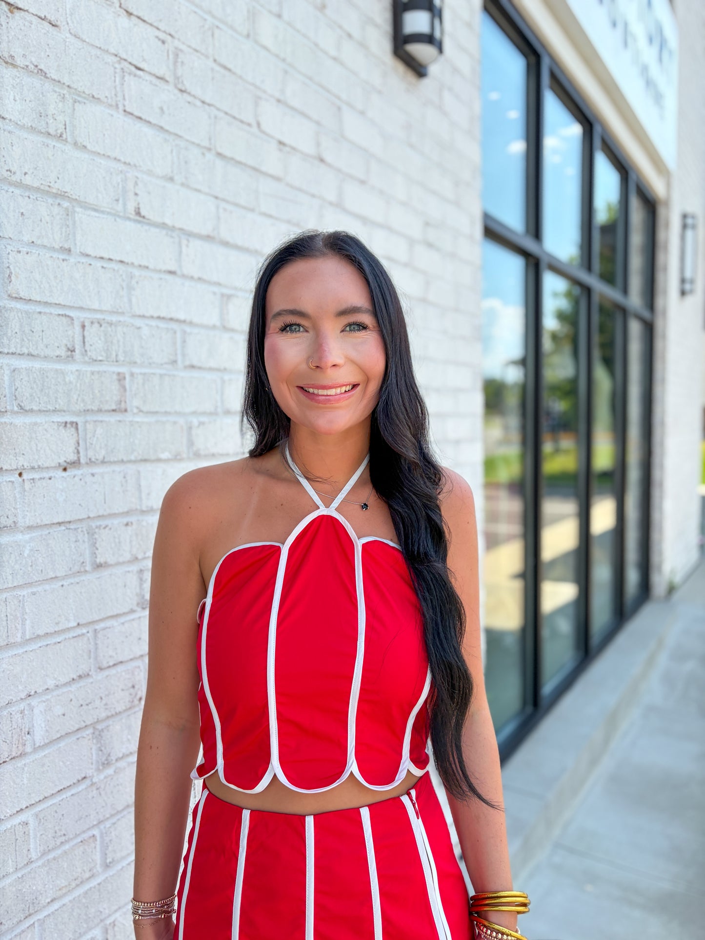 Blair Scalloped Top