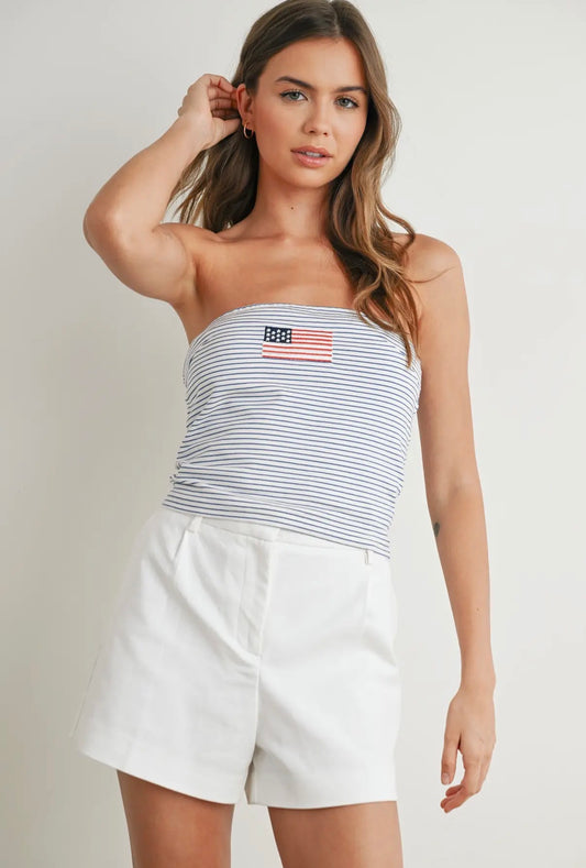 American Flag Bandeau Top