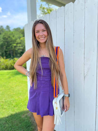 Lincoln Pleated Strapless Denim Romper