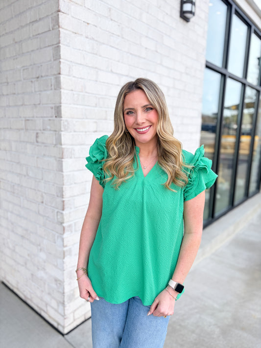 Ryle Ruffle Sleeve Top