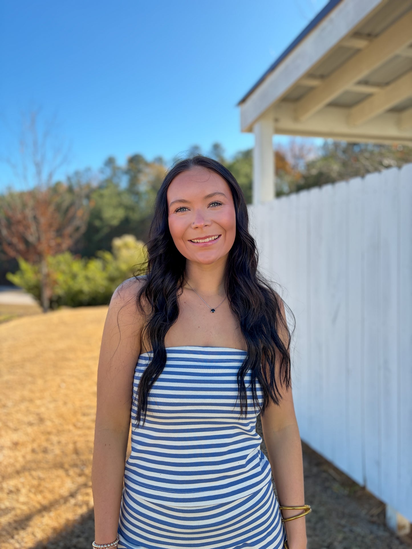 Leean Striped Tube Top