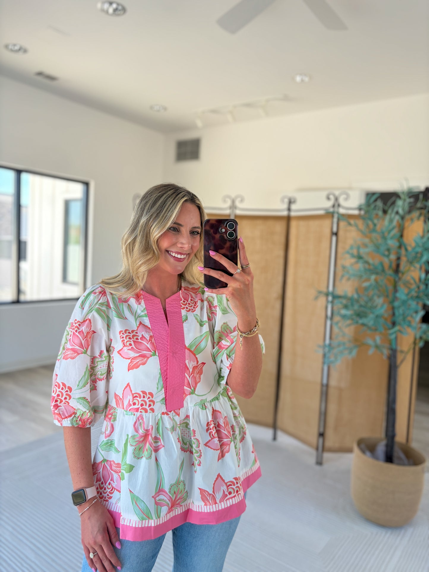 Jace Patterned Blouse
