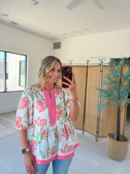 Jace Patterned Blouse