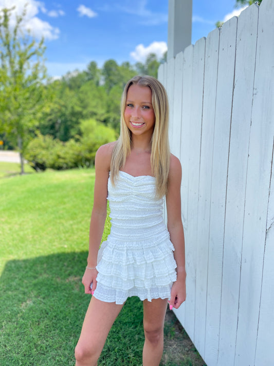 Kasey Strapless Dress Romper