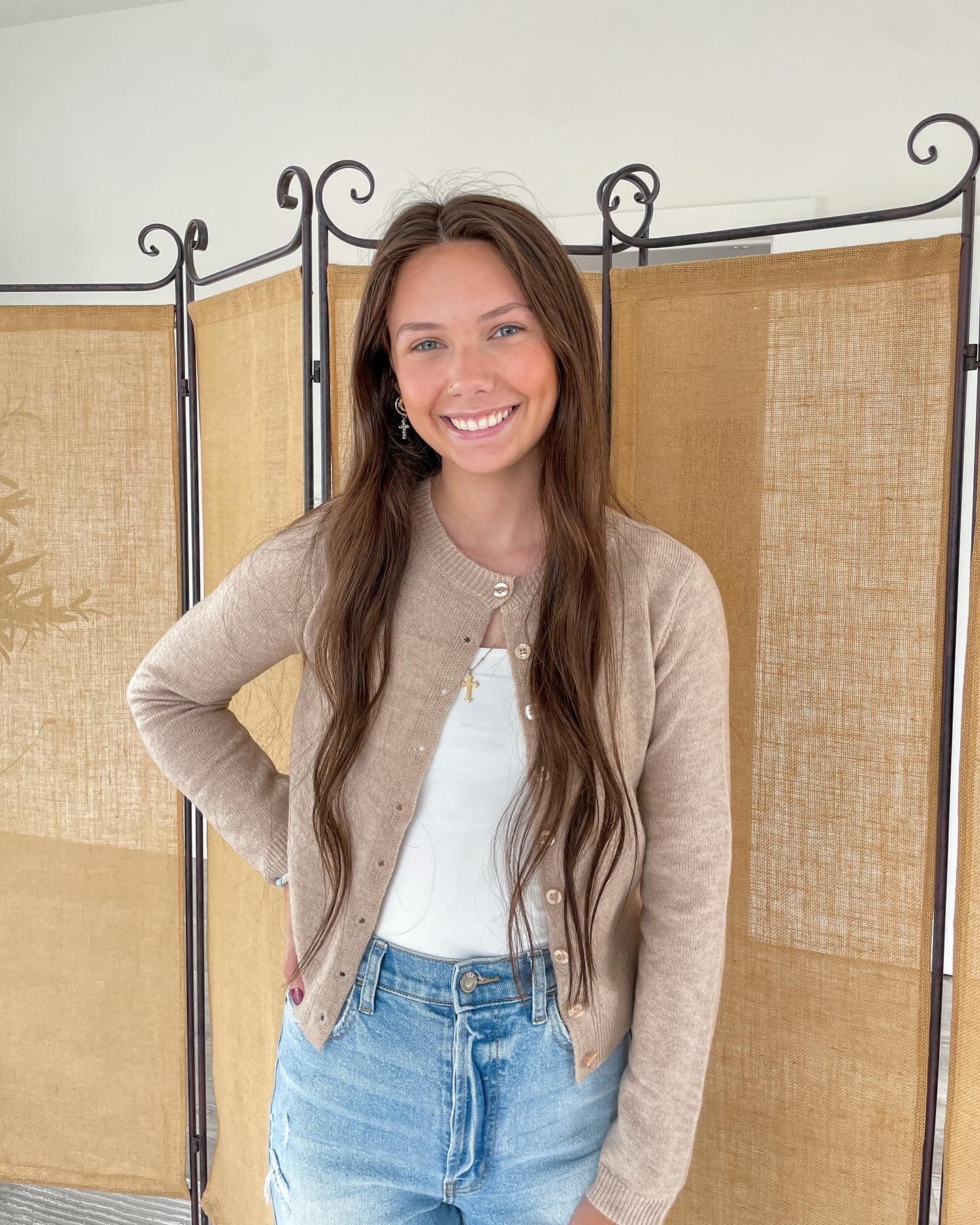 Micah Basic Button Up Sweater