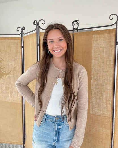 Micah Basic Button Up Sweater