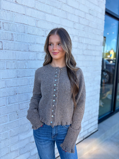 Wesley Ruffled Cardigan