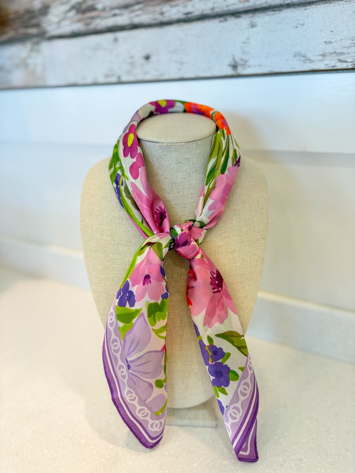 Silk Patterned Scarf