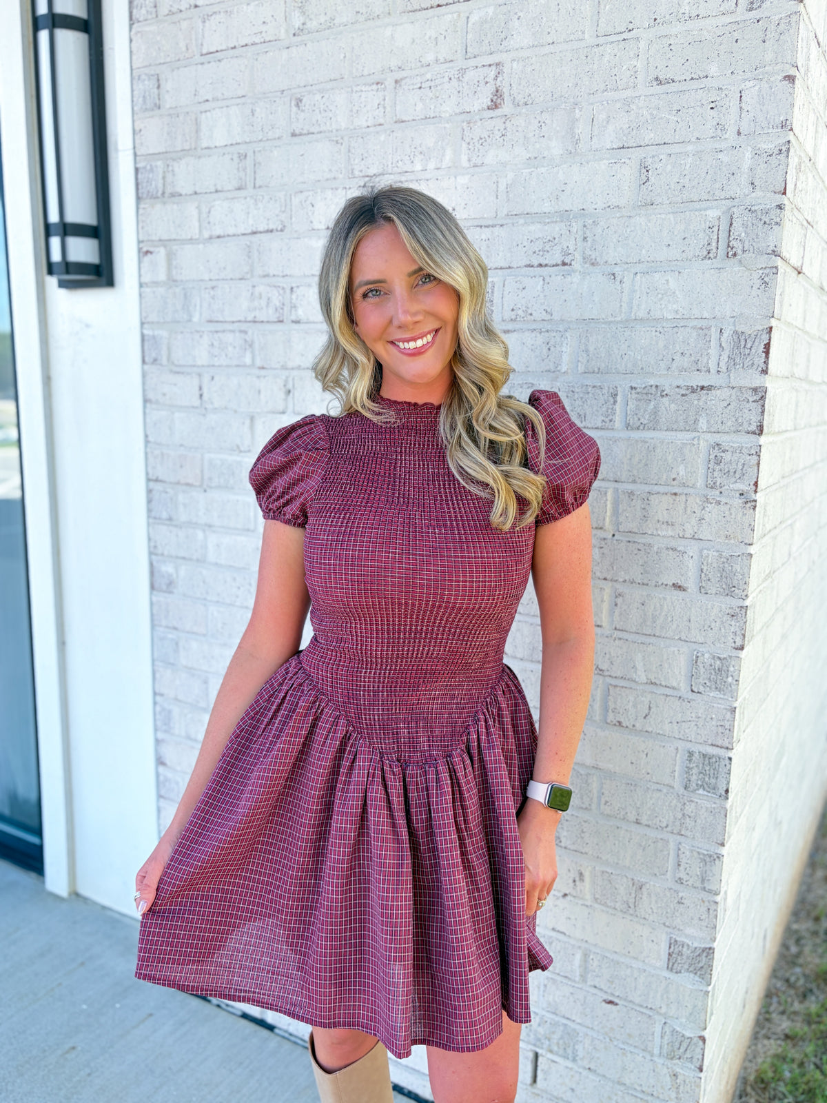 Krissy High Neck Mini Dress