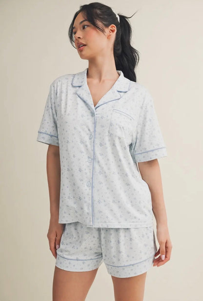Brie Collared Pajama Top