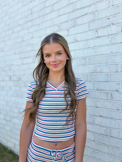 Cash Striped Top
