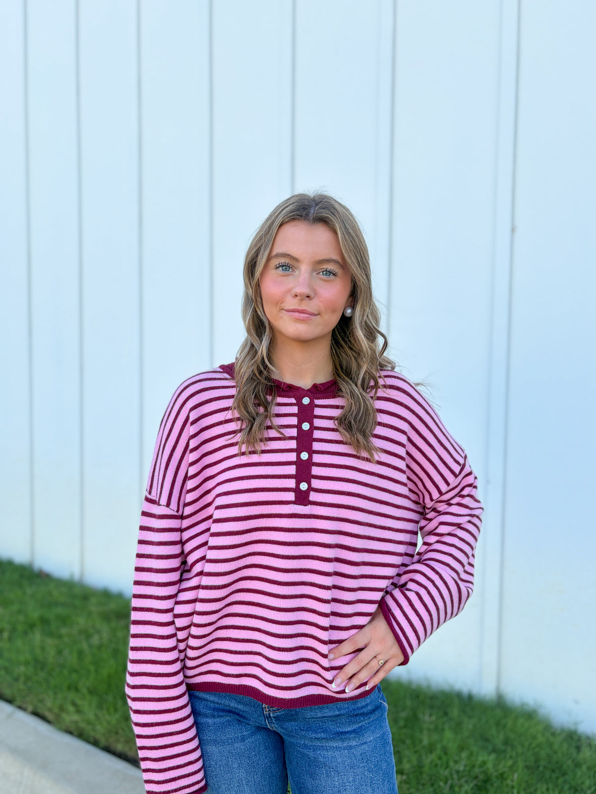 Hadleigh Knit Striped Top
