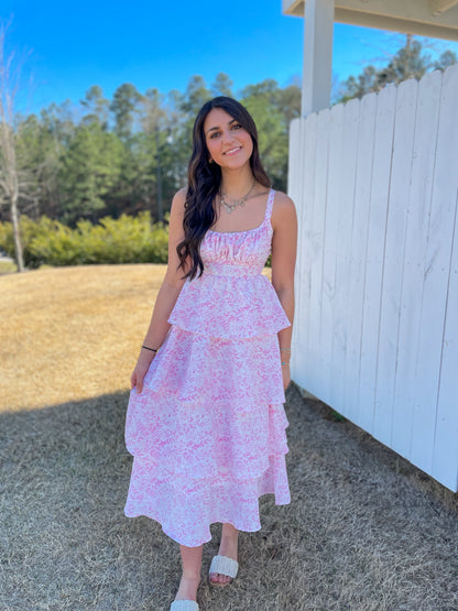 Sophie Tiered Midi Dress