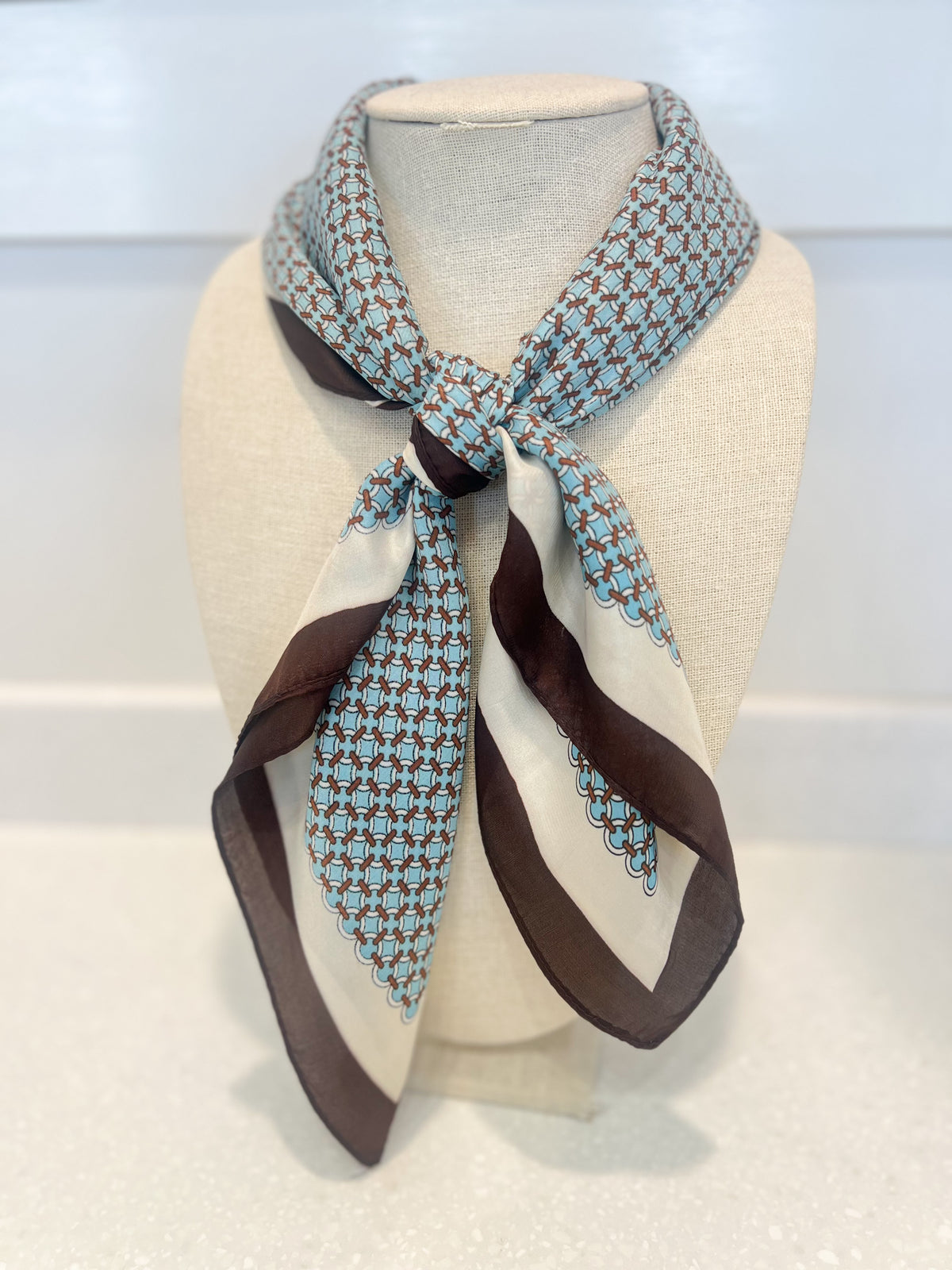 Patterned Silk Scarf