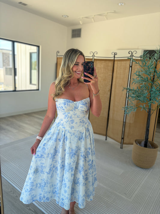 Greer Floral Midi Dress