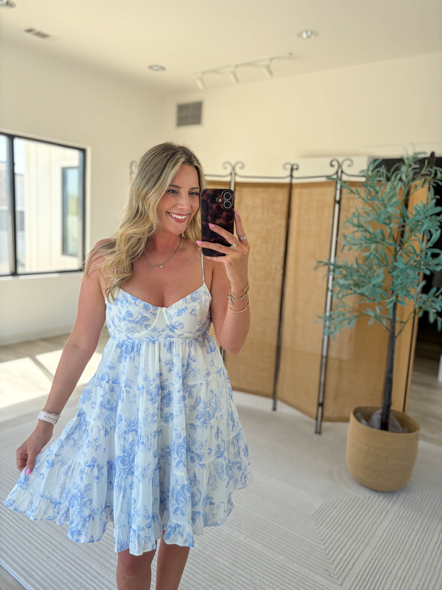 Gabby Printed Mini Dress