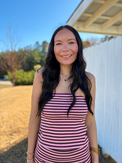 Leean Striped Tube Top