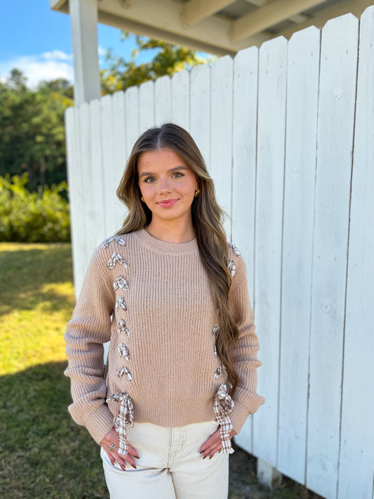 Braided Knit Sweater