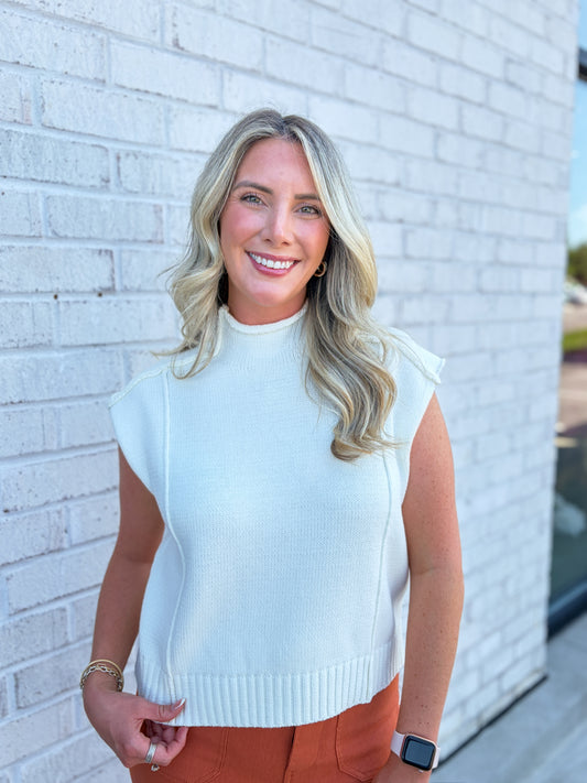 Huck Cap Sleeve Top