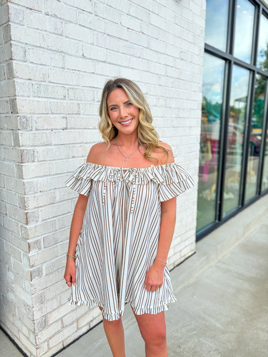 Lia Stripped Romper