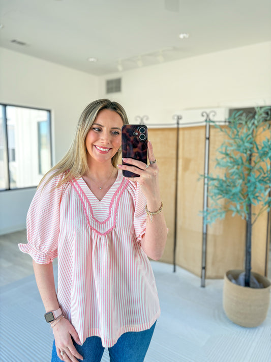 Lincoln Striped Blouse
