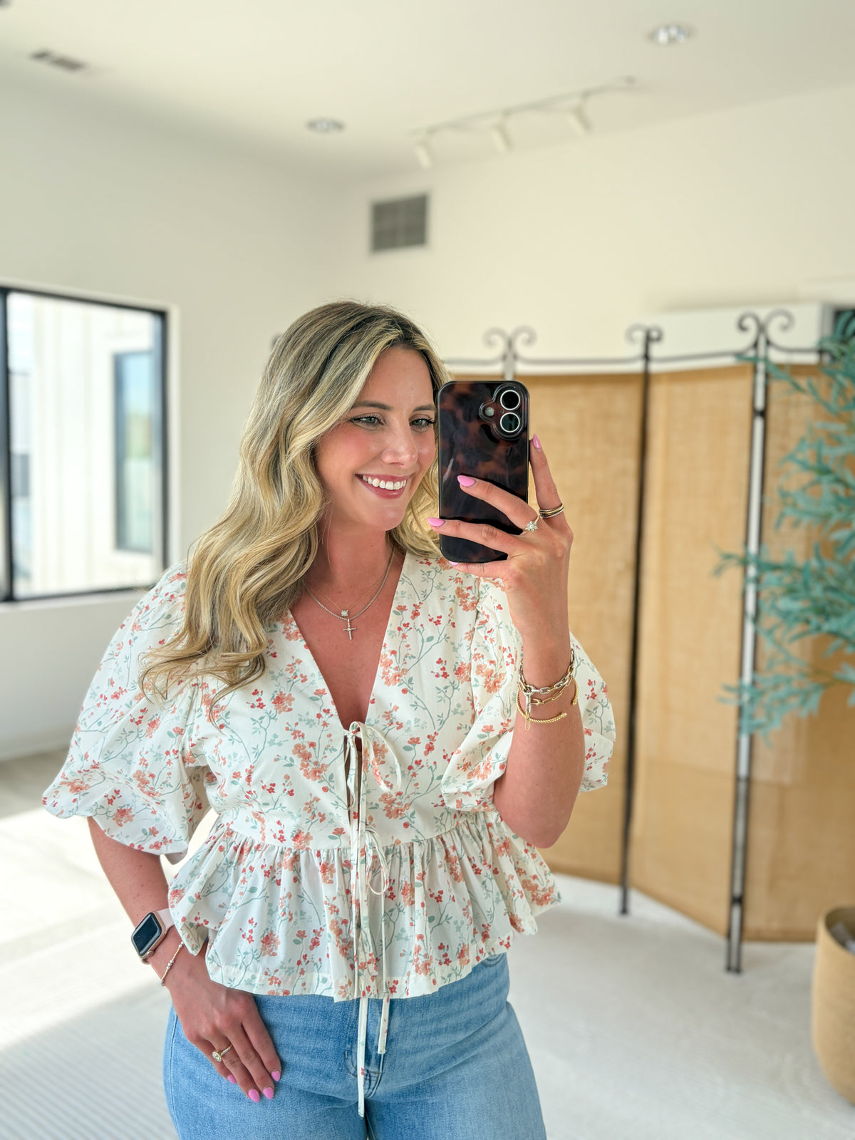 Rubie Bubble Sleeve Top