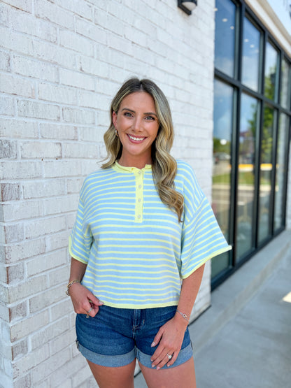 Missy Striped Knit Top