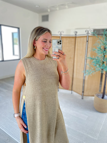 Knit Gold Detailed Overlay