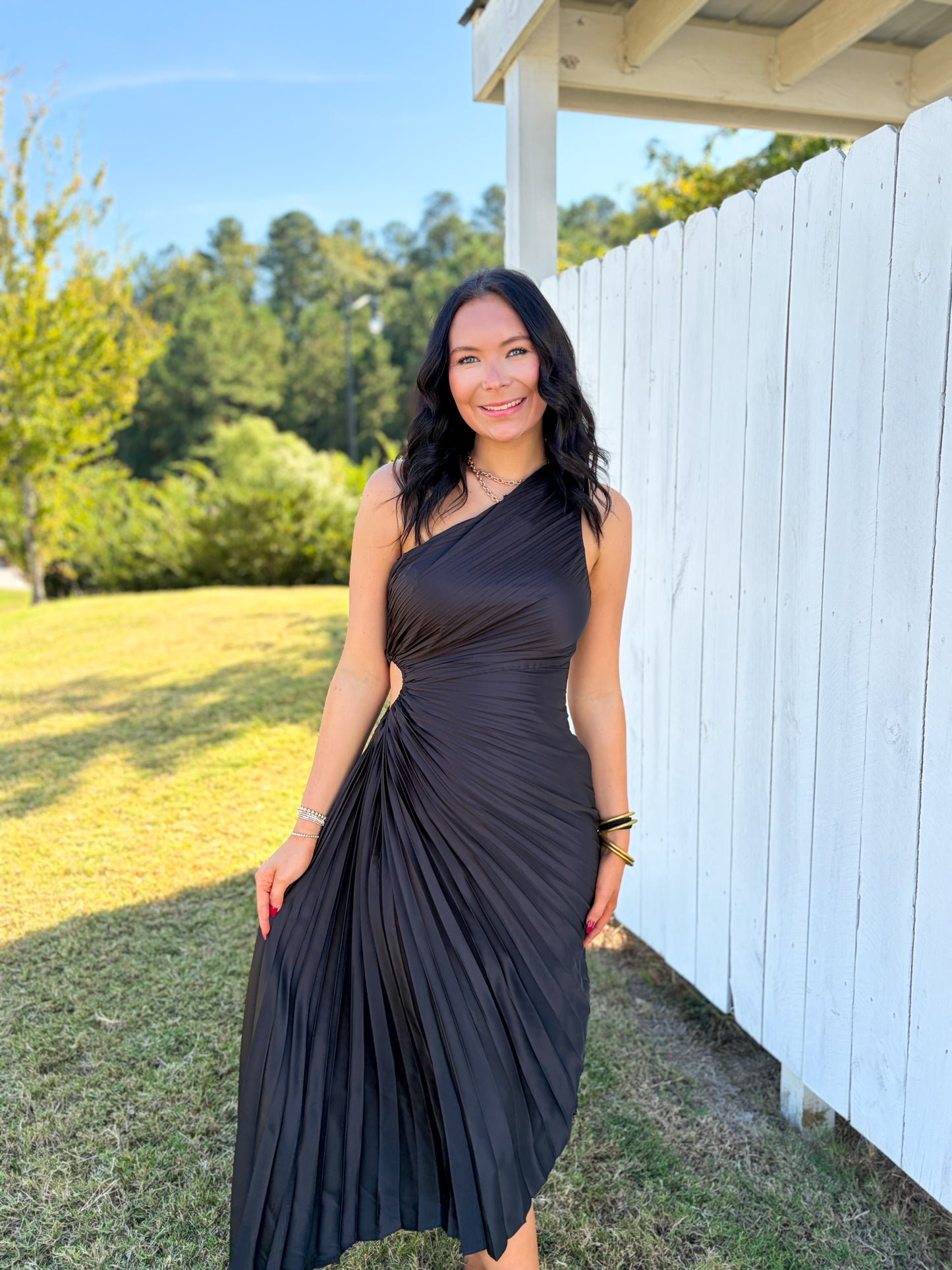 Rosie Asymmetrical Midi Dress