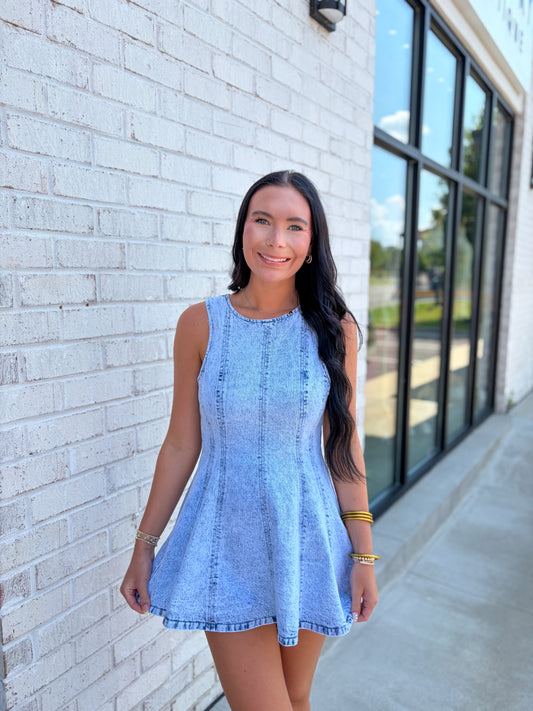 Moroney Denim Dress/Romper