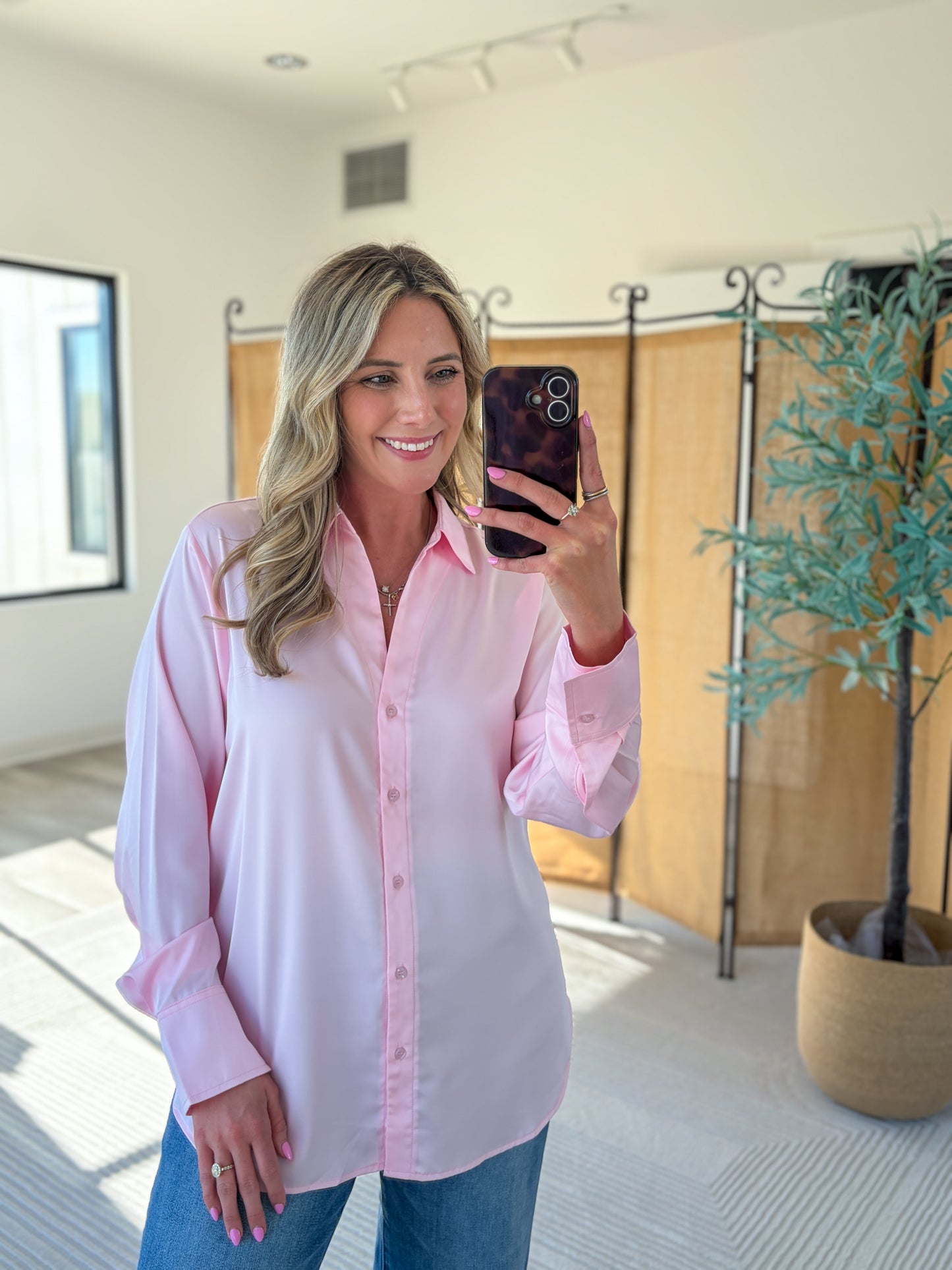 Silk Collared Shirt