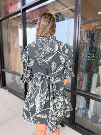 Blaire Printed Mini Dress