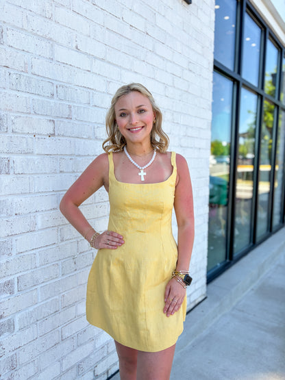 Linen Mini Dress