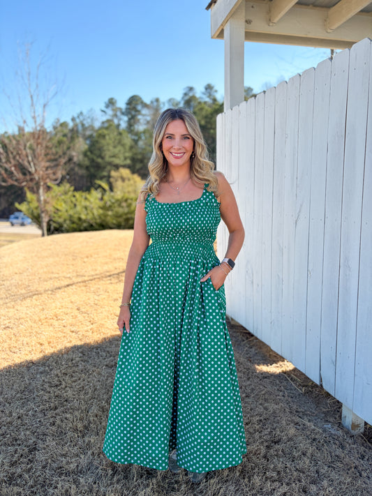 Polka Dot Midi Dress