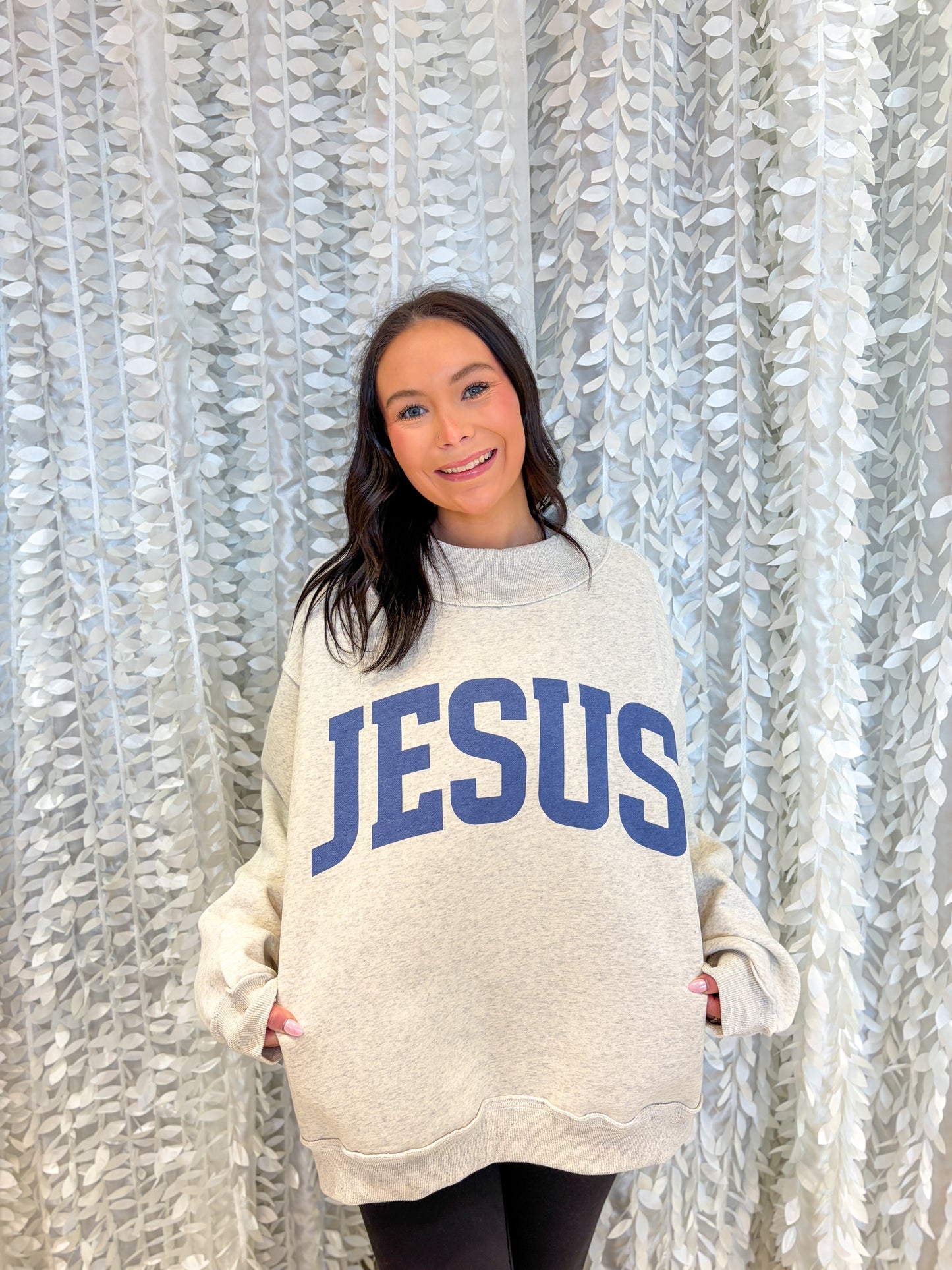 Jesus/God Is Good Mock Neck