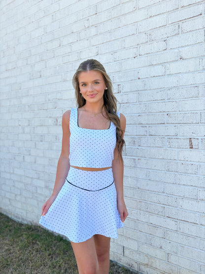 Polka Dot Athletic Top
