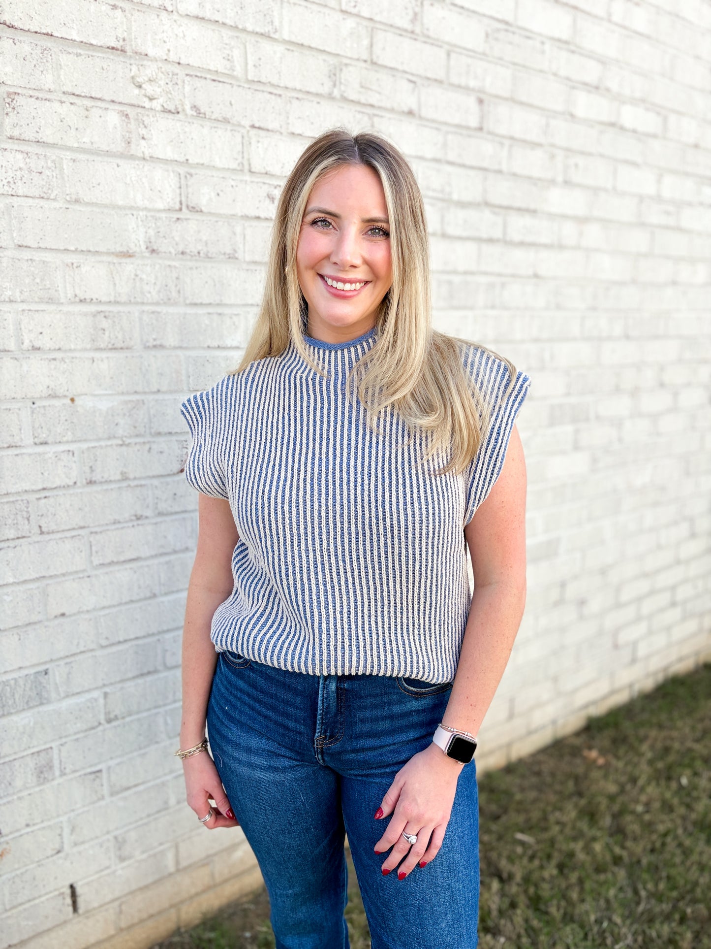 Mock Neck Sweater Top