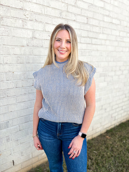 Mock Neck Sweater Top