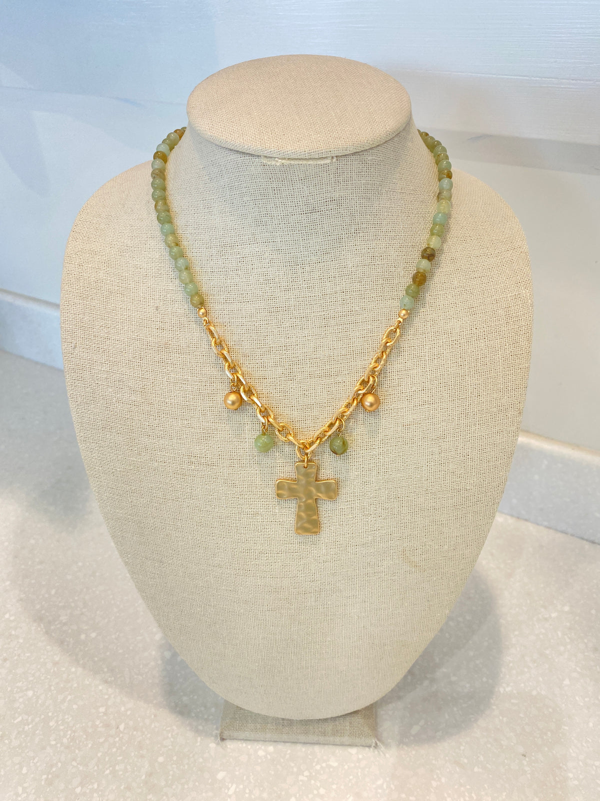 Beaded Cross Necklace